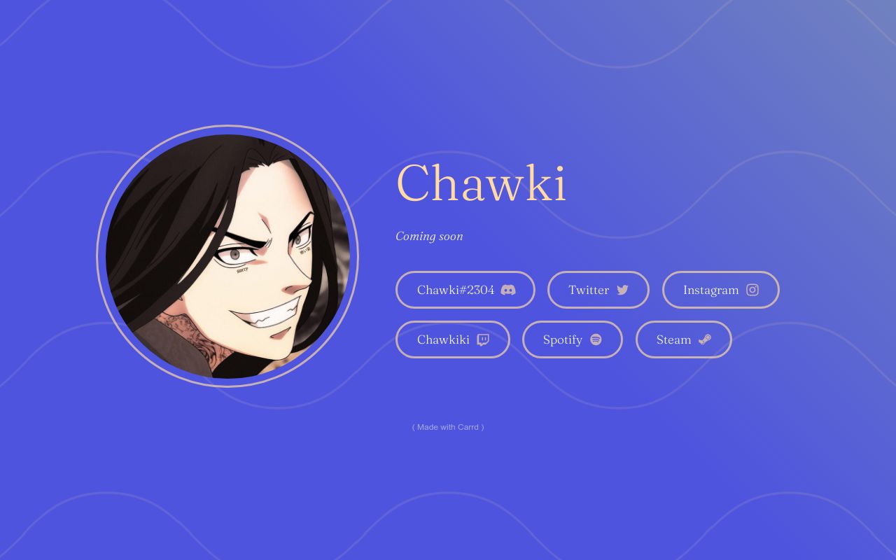 Carrd profile picture for @chawki
